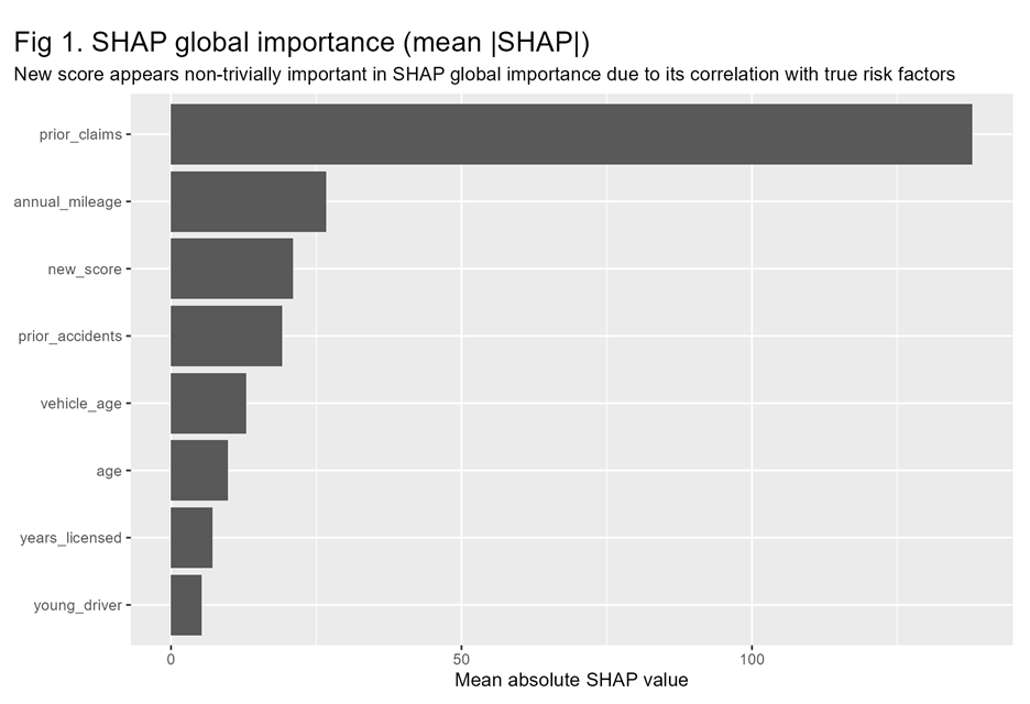 Graph of SHAP global importance